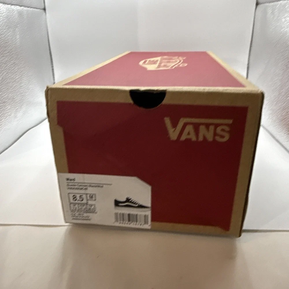 Vans‎ Men's Ward Black/White Suede/Canvas Mix Skate Shoes, Bleached Design
